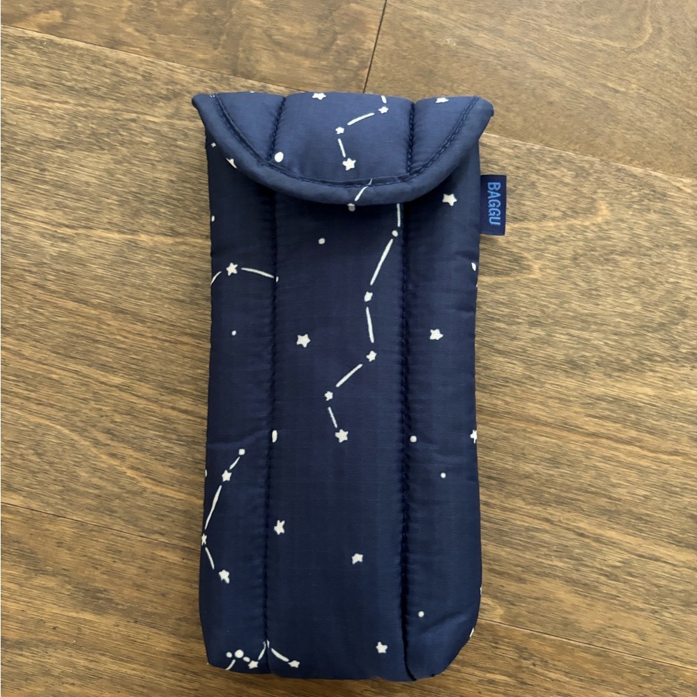 Baggu Navy Constellation Glasses Case
